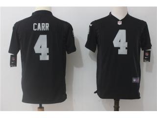 Youth Oakland Raiders 4 Derek Carr Football Jersey Black