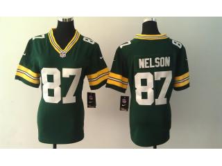 Women Green Bay Packers 87 Jordy Nelson Football Jersey