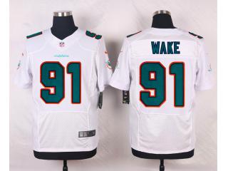 Miami Dolphins 91 Cameron Wake Elite Football Jersey White