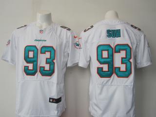 Miami Dolphins 93 Ndamukong Suh Elite Football Jersey White