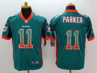 Miami Dolphins 11 DeVante Parker Drift Fashion Green Elite Jersey