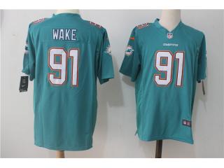 Miami Dolphins 91 Cameron Wake Football Jersey Green fan Edition