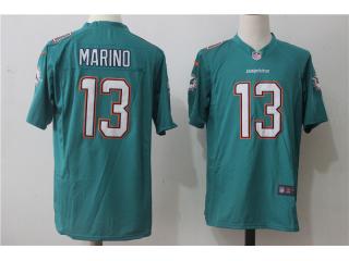 Miami Dolphins 13 Dan Marino Football Jersey Green fan Edition