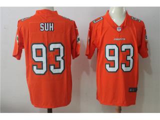 Miami Dolphins 93 Ndamukong Suh Football Jersey Legend Orange