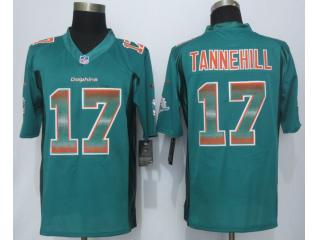 Miami Dolphins 17 Ryan Tannehill Green Strobe Limited Jersey