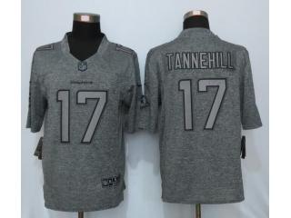 Miami Dolphins 17 Ryan Tannehill Stitched Gridiron Gray Limited Jersey