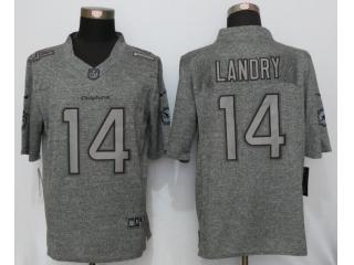 Miami Dolphins 14 Jarvis Landry Stitched Gridiron Gray Limited Jersey