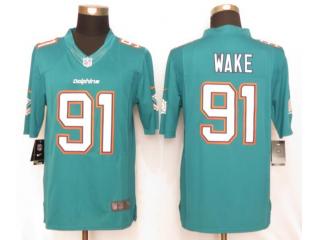 Miami Dolphins 91 Cameron Wake Green Limited Jersey