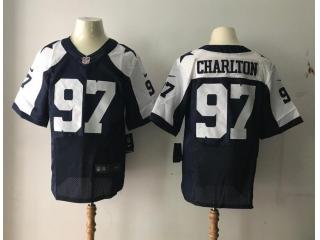 Dallas Cowboys 97 Taco Charlton Football Jersey Blue Thanksgiving elite