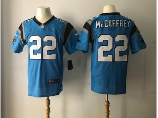 Carolina Panthers 22 Draft: McCaffrey elite Football Jersey Blue