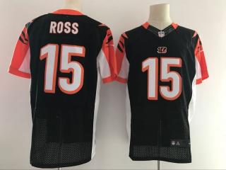 Cincinnati Bengals 15 John Ross elite Football Jersey Black