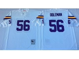 Minnesota Vikings 56 Chris Doleman Football Jersey White Retro