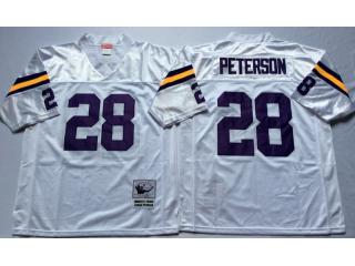 Minnesota Vikings 28 Adrian Peterson Football Jersey White Retro