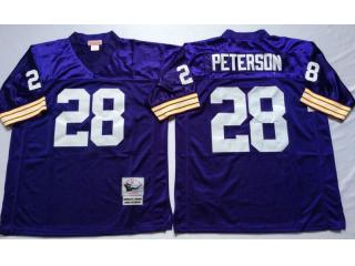 Minnesota Vikings 28 Adrian Peterson Football Jersey Purple Retro