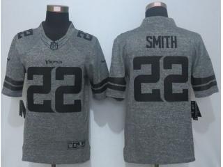 Minnesota Vikings 22 Harrison Smith Stitched Gridiron Gray Limited Jersey