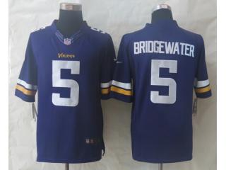 Minnesota Vikings 5 Teddy Bridgewater Purple Limited Jersey