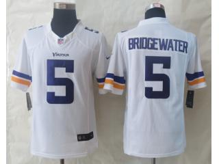 Minnesota Vikings 5 Teddy Bridgewater White Limited Jersey