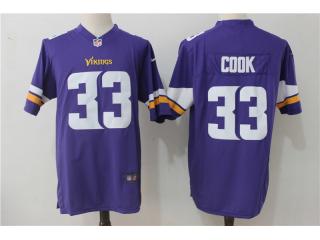 Minnesota Vikings 33 Dalvin Cook Football Jersey Purple fan edition