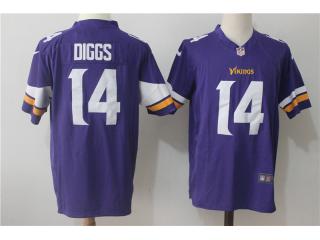 Minnesota Vikings 14 Stefon Diggs Football Jersey Purple fan edition