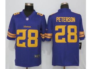 Minnesota Vikings 28 Adrian Peterson Football Jersey Legend Purple Yellow Word