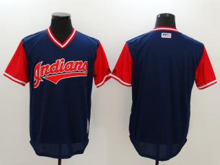 Men's Cleveland Indians Majestic Navy 2017 Players Weekend Authentic Team Jersey