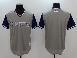 Men's Colorado Rockies Majestic Gray 2017 Players Weekend Authentic Jersey