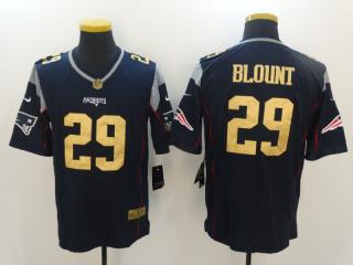 New England Patriots 29 LeGarrette Blount Gold Navy Blue Salute To Service Limited Jersey