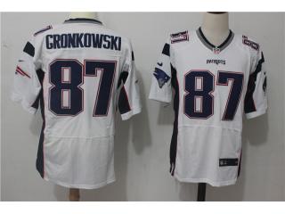 New England Patriots 87 Rob Gronkowski Elite Football Jersey White