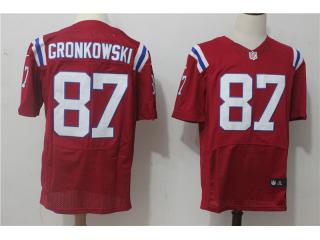 New England Patriots 87 Rob Gronkowski Elite Football Jersey Red