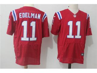New England Patriots 11 Julian Edelman Elite Football Jersey Red