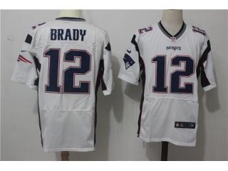 New England Patriots 12 Tom Brady Elite Football Jersey White