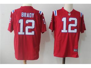 New England Patriots 12 Tom Brady Football Jersey Red fan Edition