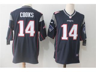 New England Patriots 14 Brandin Cooks Football Jersey Navy Blue fan Edition