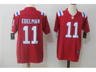 New England Patriots 11 Julian Edelman Football Jersey Legend Red