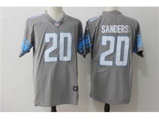 Detroit Lions 20 Barry Sanders Football Jersey Legend Gray