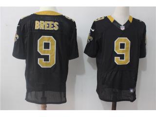 New Orleans Saints 9 Drew Brees Elite Football Jersey Black