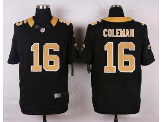 New Orleans Saints 16 Brandon Coleman Elite Football Jersey Black