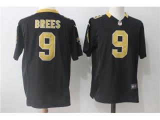 New Orleans Saints 9 Drew Brees Football Jersey Black Fan edition
