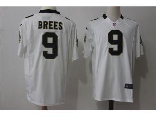 New Orleans Saints 9 Drew Brees Football Jersey White Fan edition