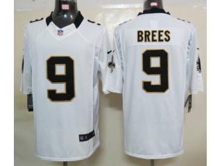 New Orleans Saints 9 Drew Brees Football Jersey White