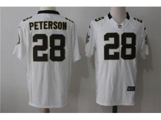 New Orleans Saints 28 Adrian Peterson Football Jersey White Fan edition