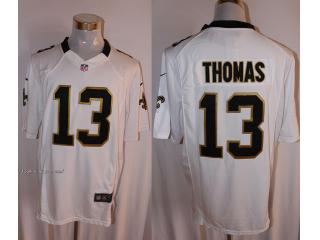New Orleans Saints 13 Michael Thomas Football Jersey White Fan edition