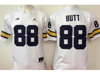 Jordan Brand Michigan Wolverines 88 Jake Butt College Football Jersey White