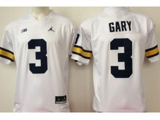 Jordan Brand Michigan Wolverines 3 Rashan Gary College Football Jersey White