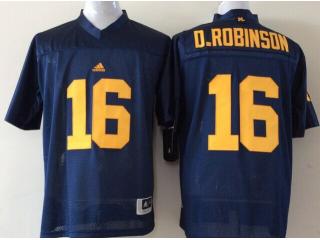 Jordan Brand Michigan Wolverines 16 Denard RobinsonCollege Football Jersey Navy Blue