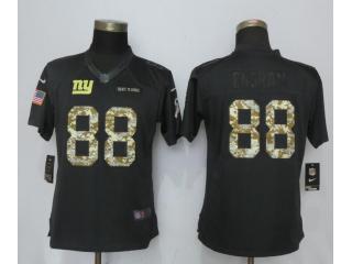 Women New York Giants 88 Evan Engram Anthracite Salute To Service Elite Jersey