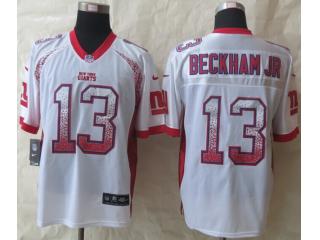 New York Giants 13 Odell Beckham Jr Drift Fashion White Elite Jersey