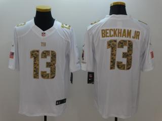 New York Giants 13 Odell Beckham Jr Football Jersey White Camo Word