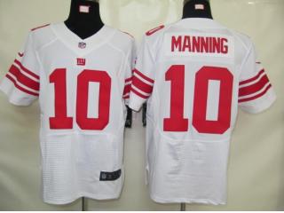 New York Giants 10 Eli Manning Elite Football Jersey White
