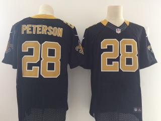 New Orleans Saints 28 Adrian Peterson Elite Football Jersey Black